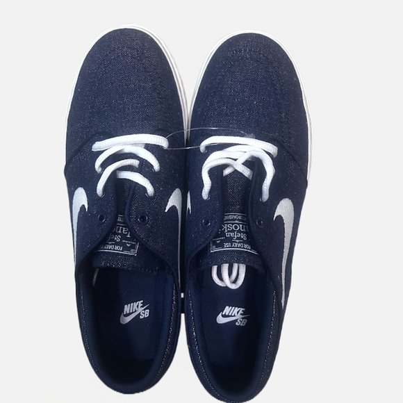 NWOT! NIKE SB STEFAN JANOSKI GS SUEDE MIDNIGHT NAVY WHITE CRIMSON SIZE 7Y - Picture 2 of 5